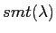 $ smt(\lambda)$