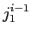 \(j_1^{i-1}\)