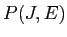 \(P(J,E)\)