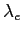 \(\lambda_e\)