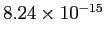 $ 8.24\times10^{-15}$