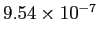 $ 9.54\times10^{-7}$
