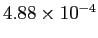 $ 4.88\times10^{-4}$