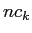 $nc_k$