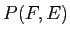 \(P(F,E)\)