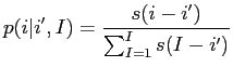 $ i^{\prime}, i^{\prime} = 1, ... I$