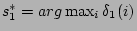 $ s_1^*= arg \max_i\delta_1(i) $