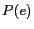 $ P(e)$