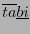 $ \overline{ta}\underline{bi}$