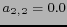 $ a_{2,2}=0.0$