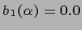 $ b_1(\alpha)=0.0$