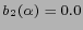 $ b_2(\alpha)=0.0$