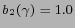 $ b_2(\gamma)=1.0$