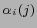 $ \alpha_i(j)$