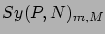 $Sy(P,N)_{m,M}$